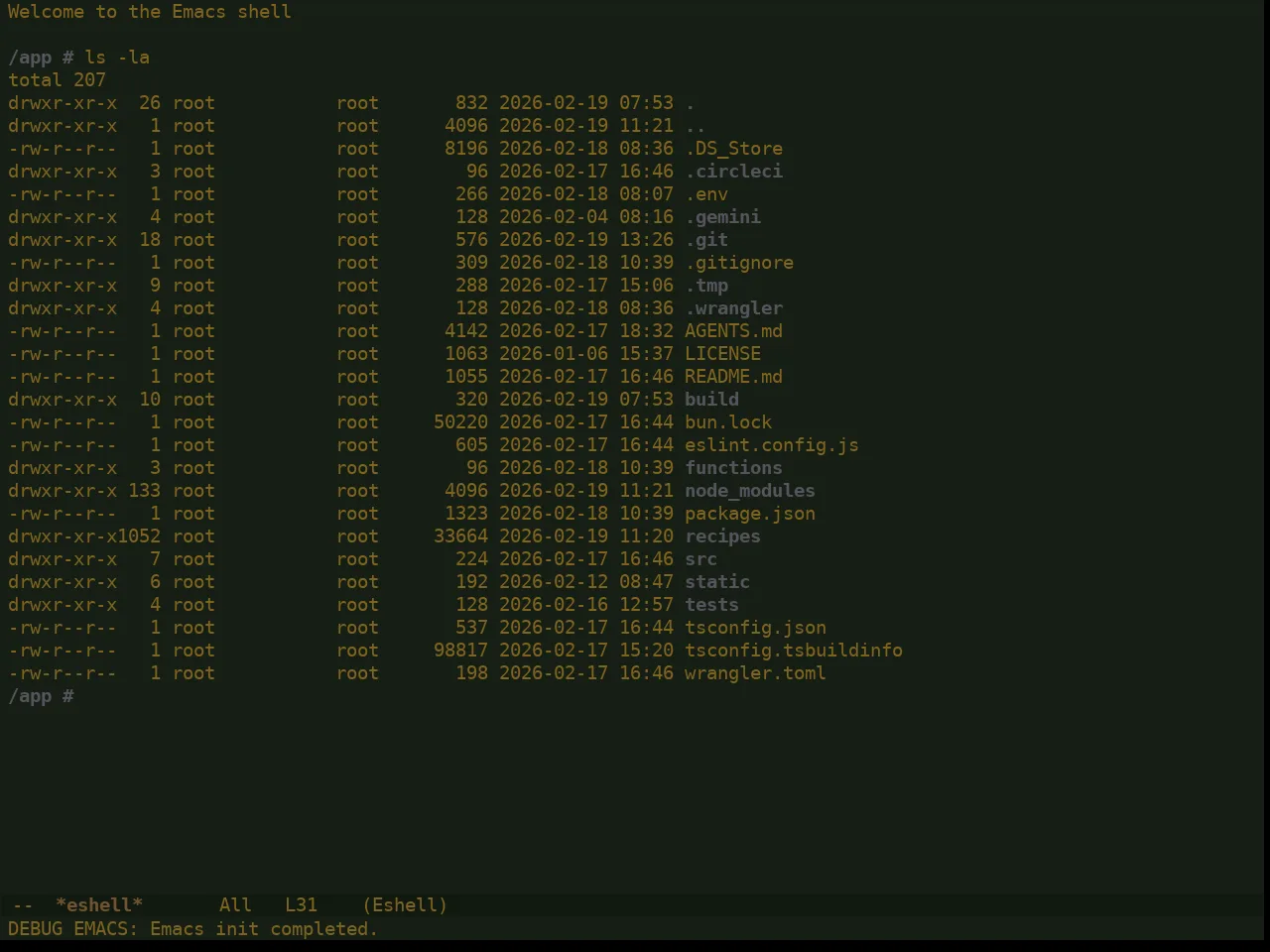 Ewal Dkeg Forst Theme in eshell