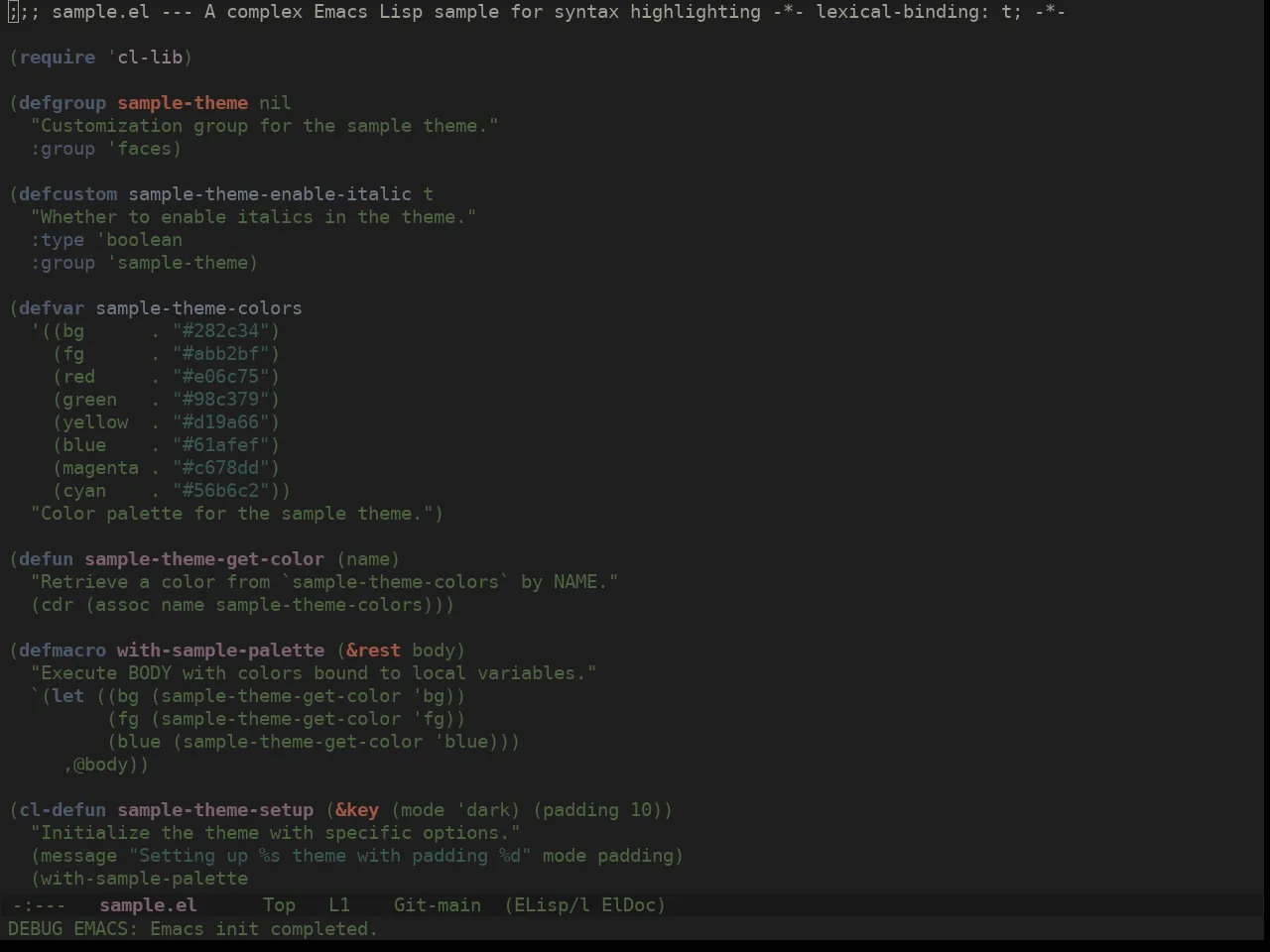 Ewal Dkeg Fury Theme in emacs-lisp-mode