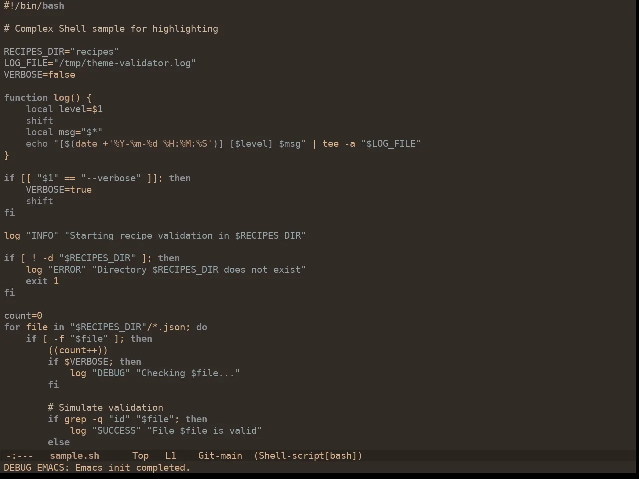 Ewal Dkeg Harbing Theme in sh-mode