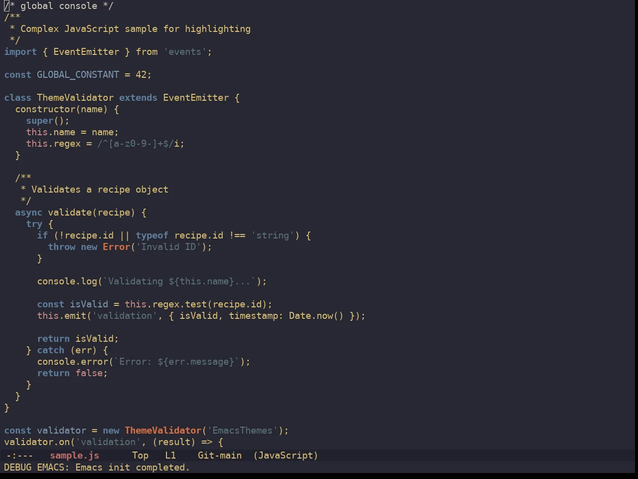 Ewal Dkeg Kit Theme in javascript-mode