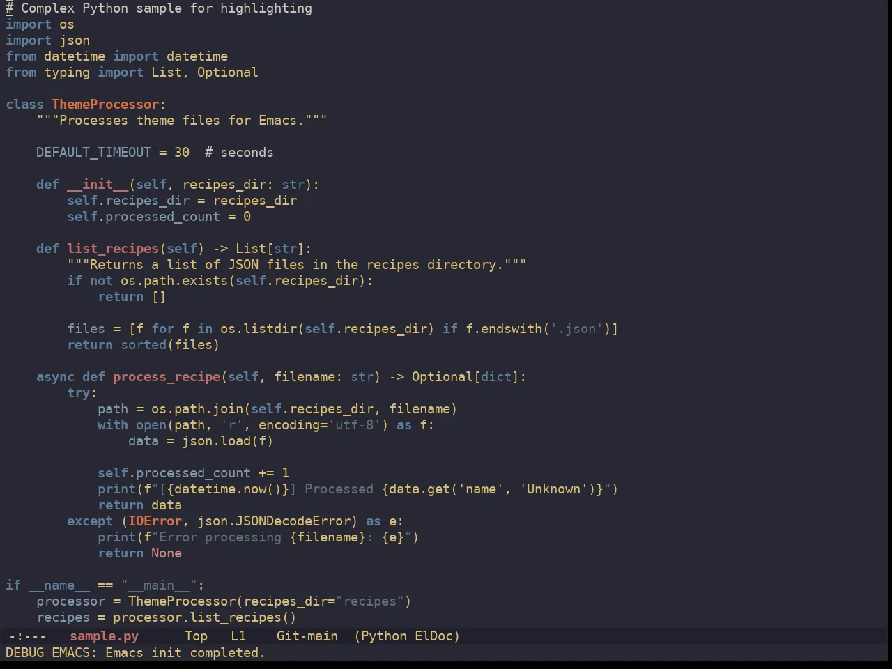 Ewal Dkeg Kit Theme in python-mode