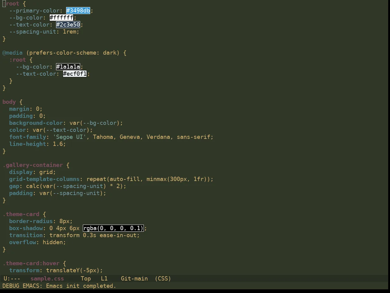 Ewal Dkeg Leaf Theme in css-mode
