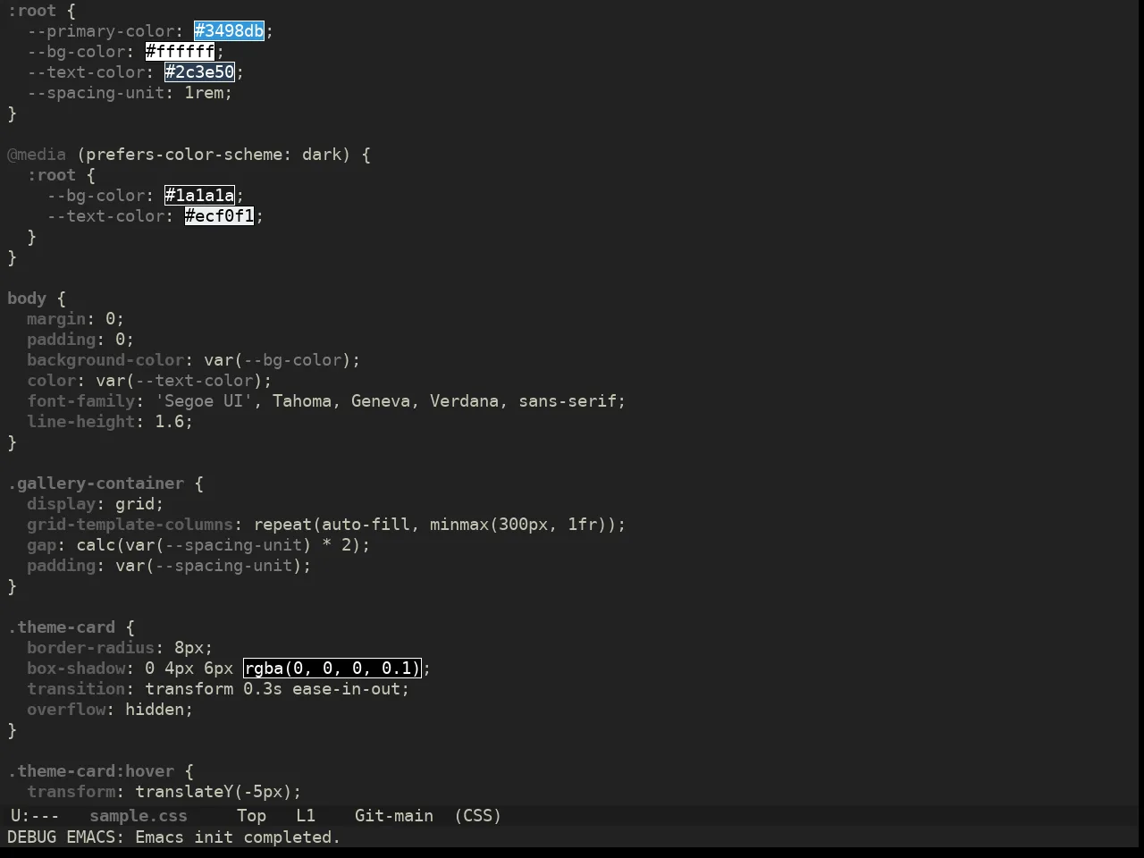 Ewal Dkeg Link Theme in css-mode