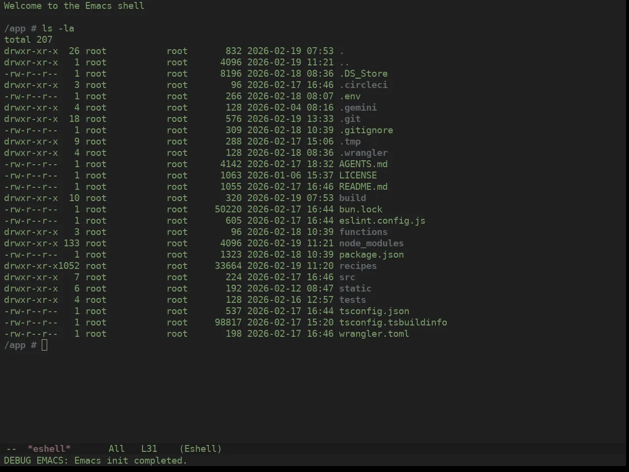 Ewal Dkeg Mattd Theme in eshell