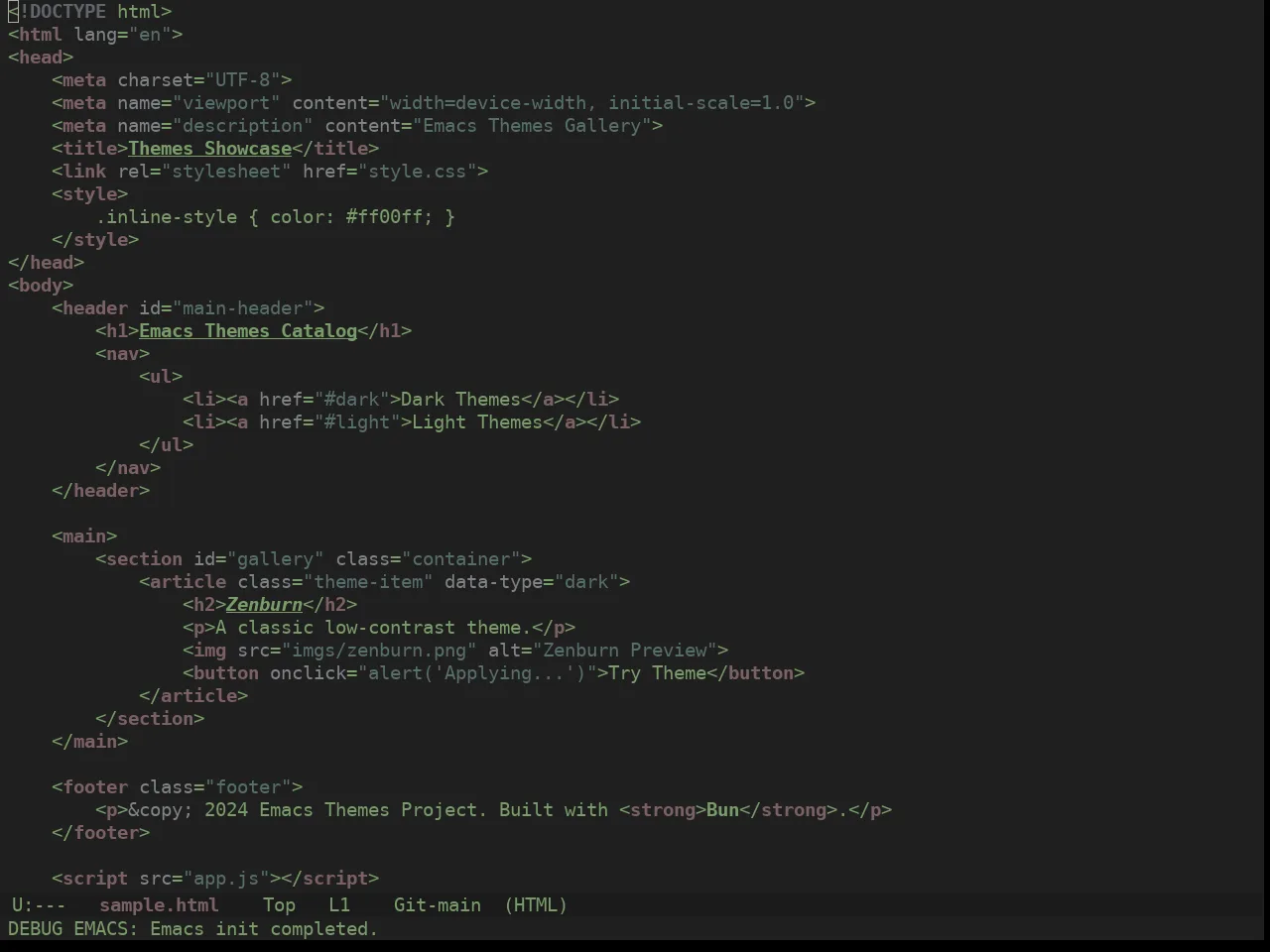 Ewal Dkeg Mattd Theme in html-mode