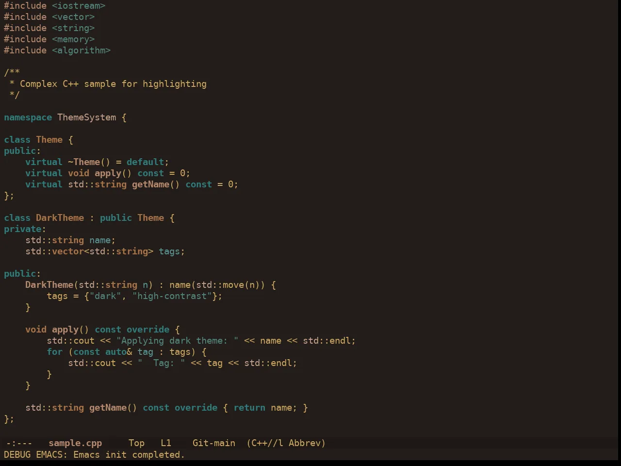 Ewal Dkeg Novmbr Theme in c++-mode