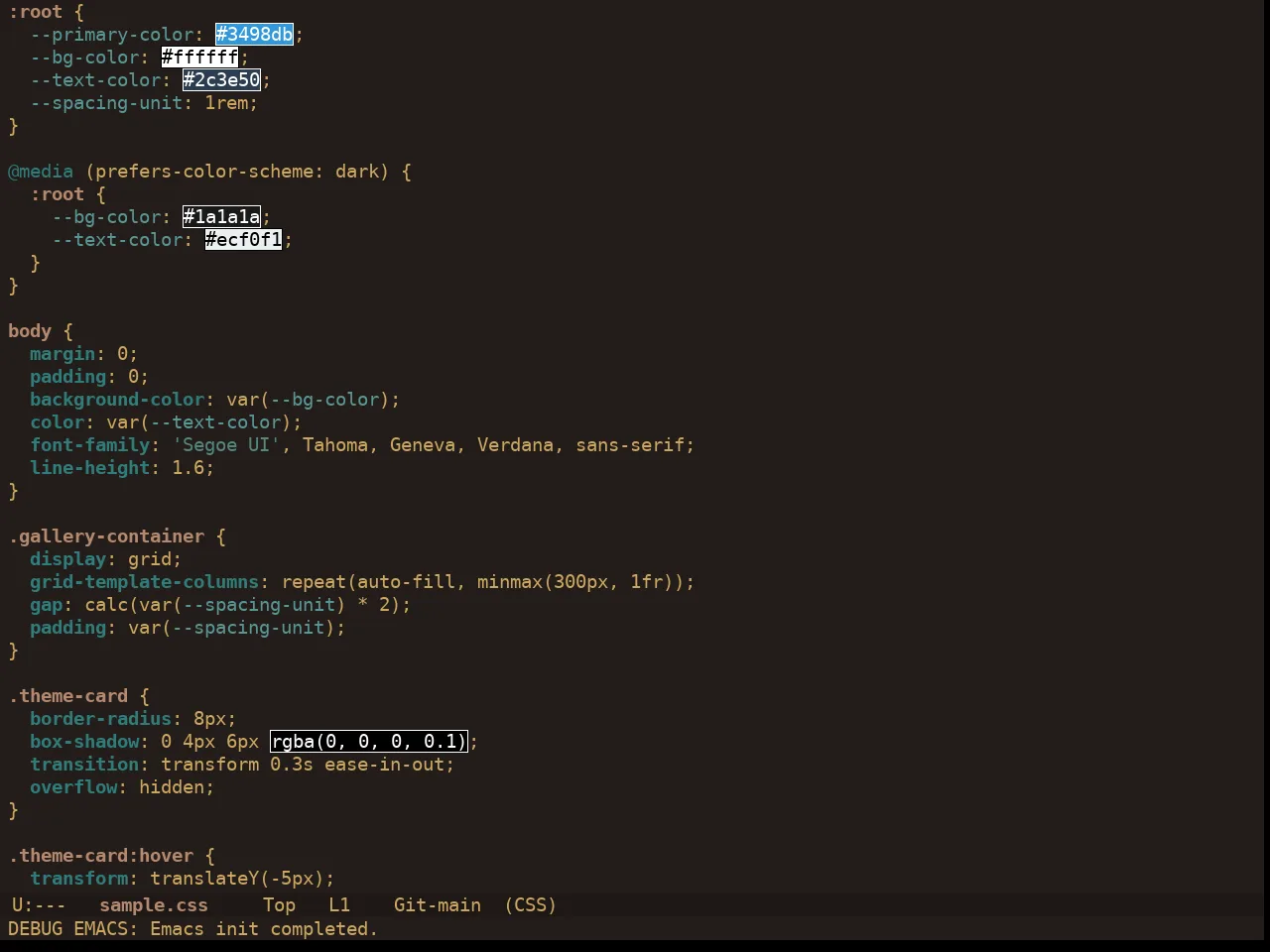 Ewal Dkeg Novmbr Theme in css-mode