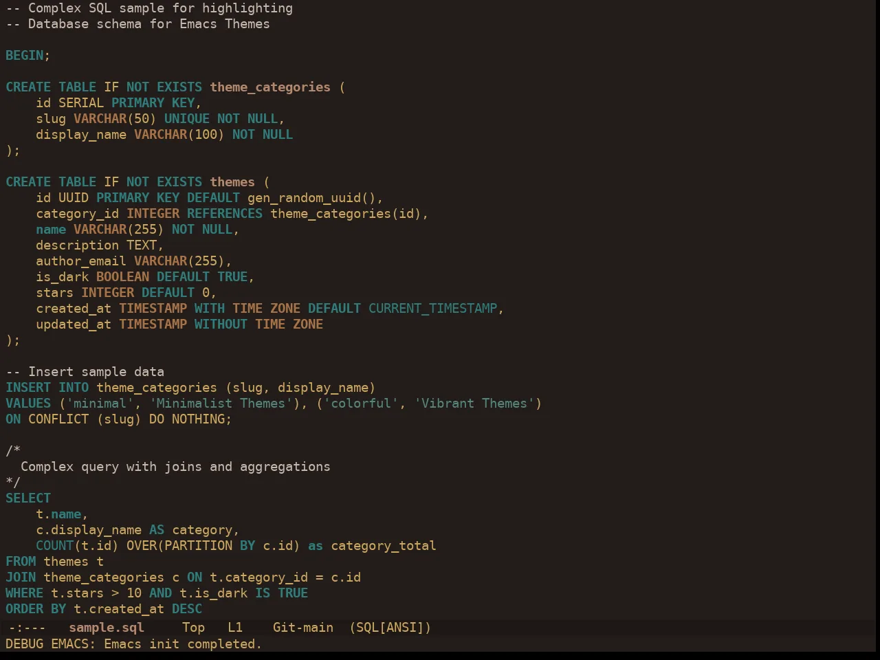 Ewal Dkeg Novmbr Theme in sql-mode