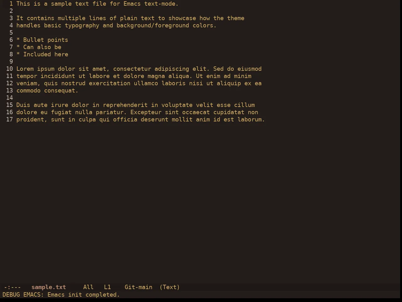 Ewal Dkeg Novmbr Theme in text-mode