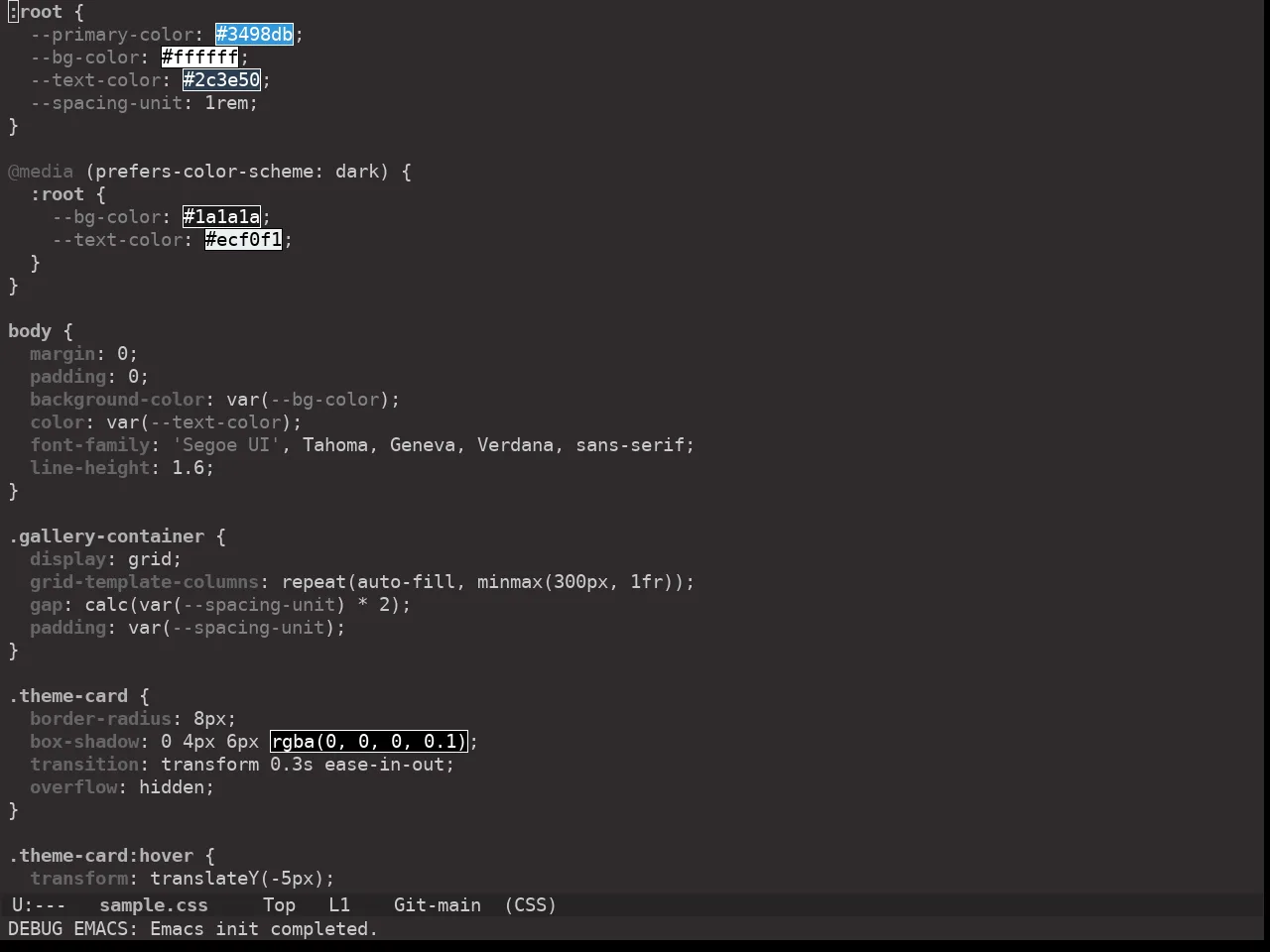 Ewal Dkeg Owl Theme in css-mode