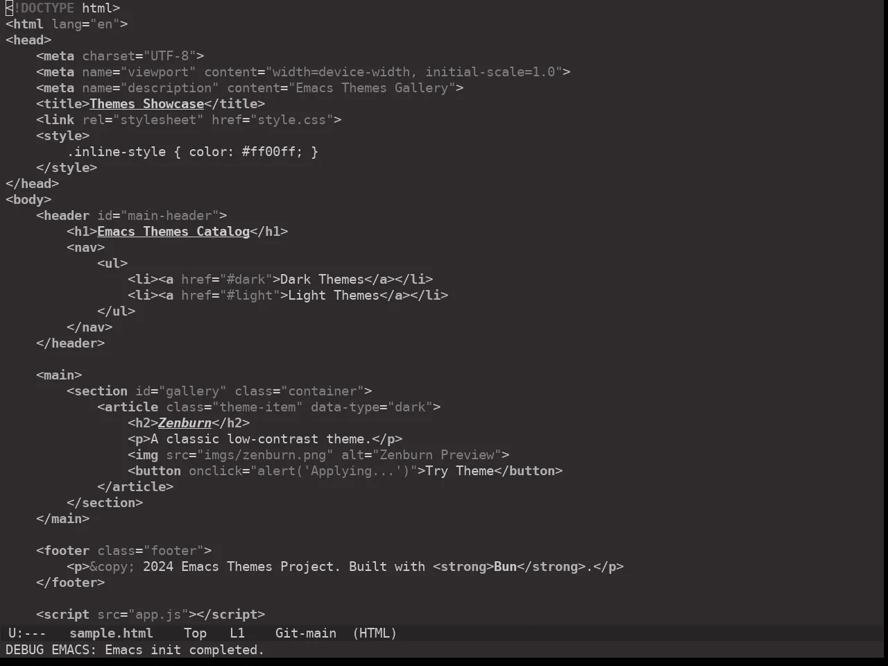 Ewal Dkeg Owl Theme in html-mode