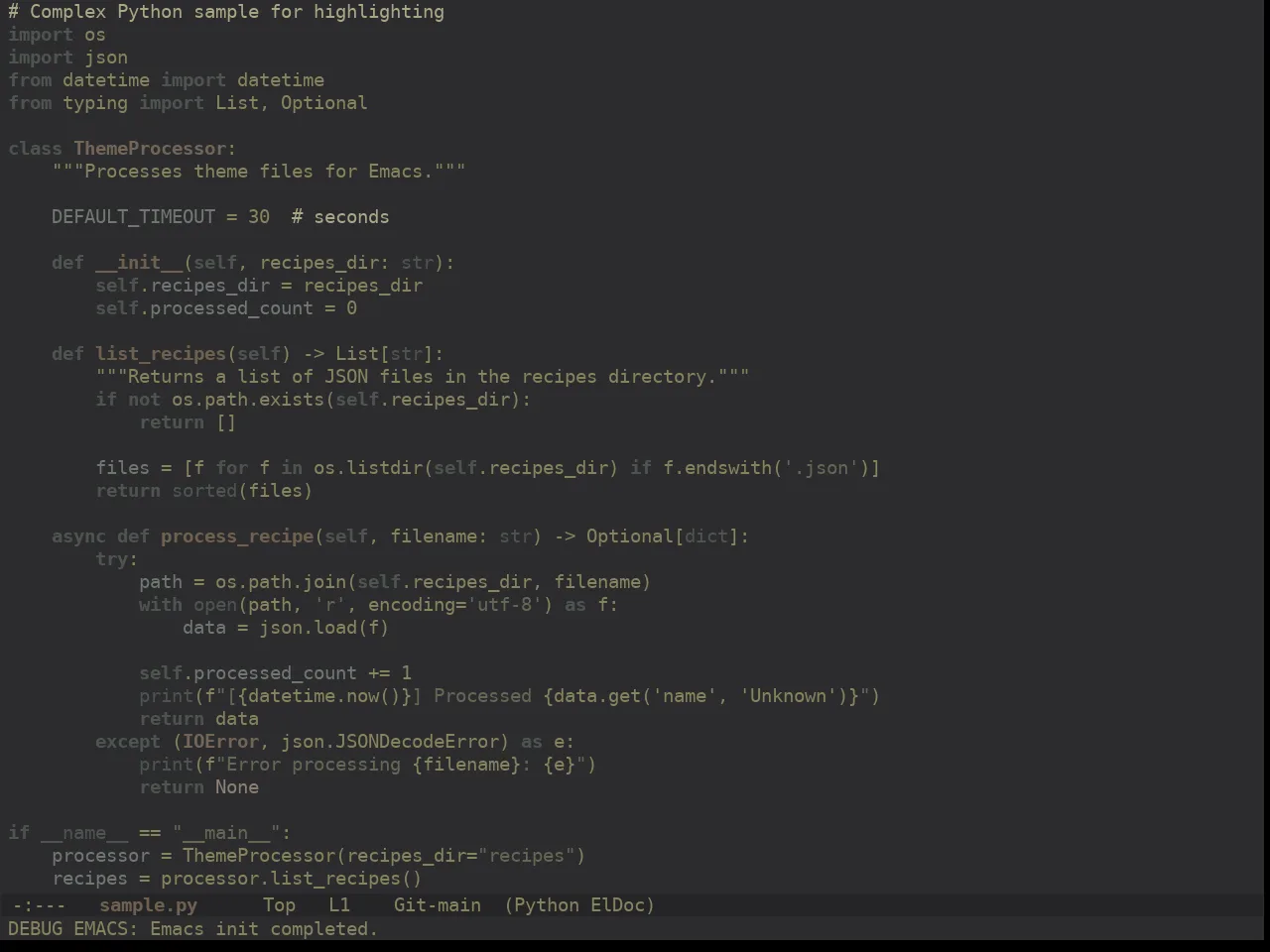 Ewal Dkeg Pastely Theme in python-mode
