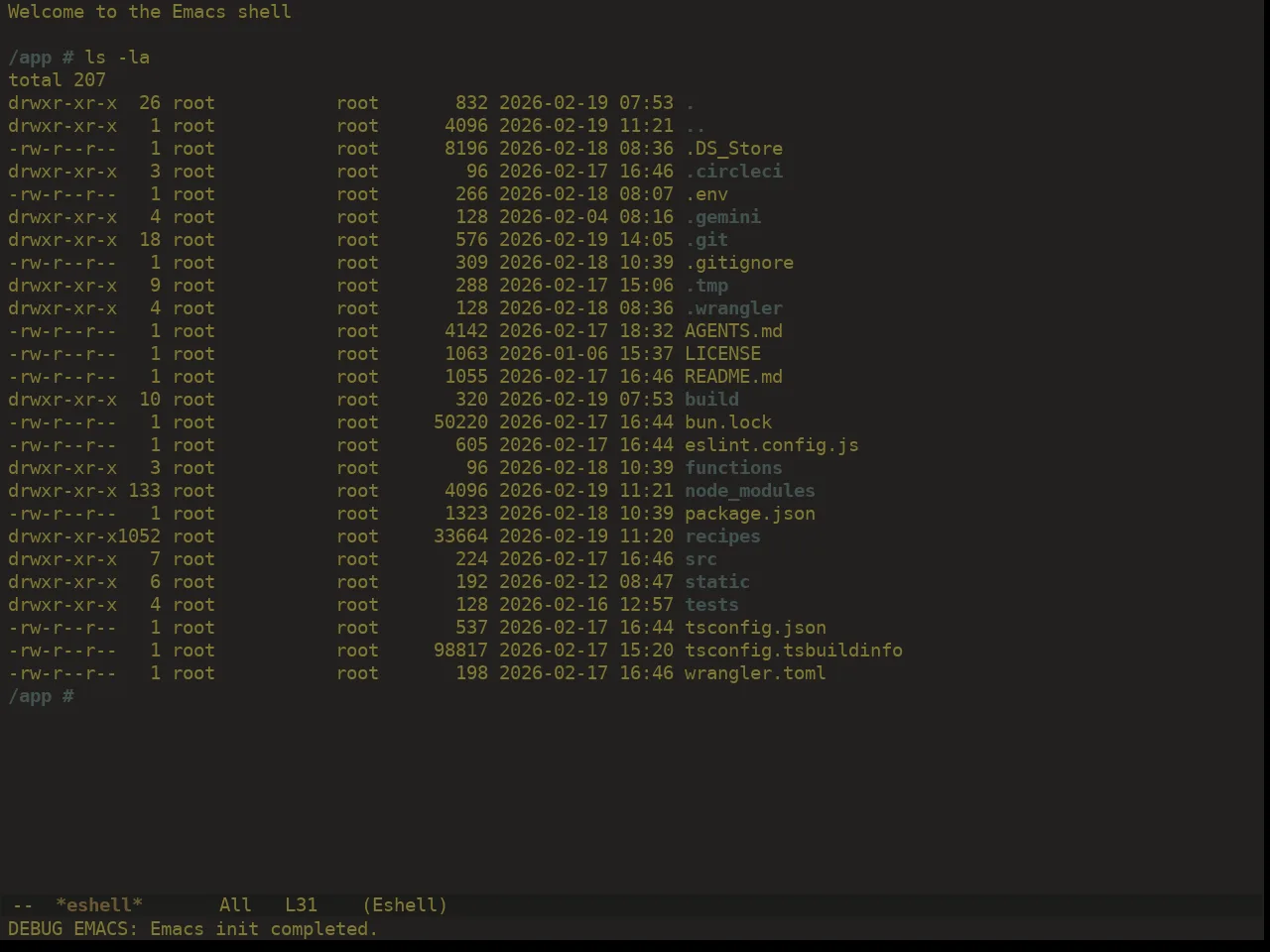 Ewal Dkeg Petal Theme in eshell
