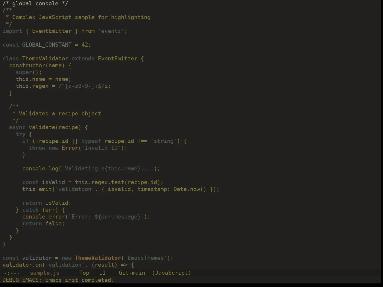 Ewal Dkeg Petal Theme in javascript-mode