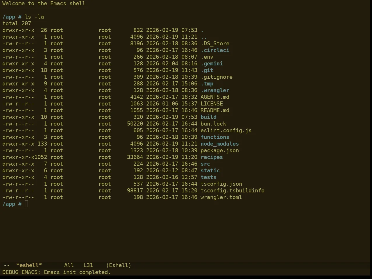 Ewal Dkeg Poly Theme in eshell