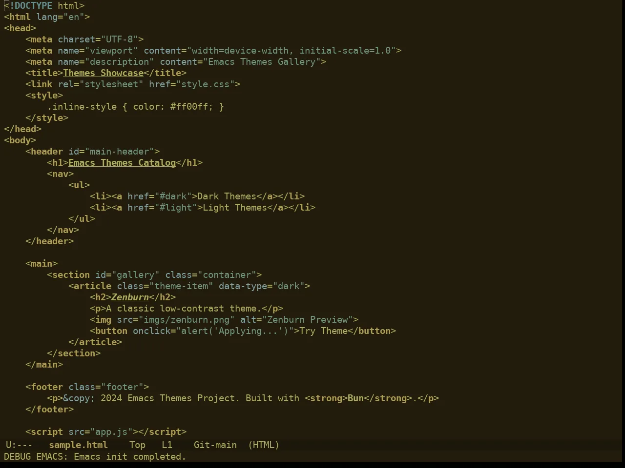 Ewal Dkeg Poly Theme in html-mode