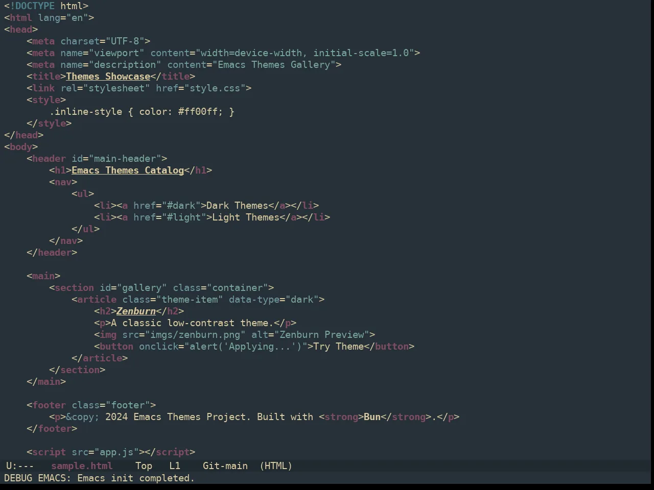 Ewal Dkeg Prevail Theme in html-mode