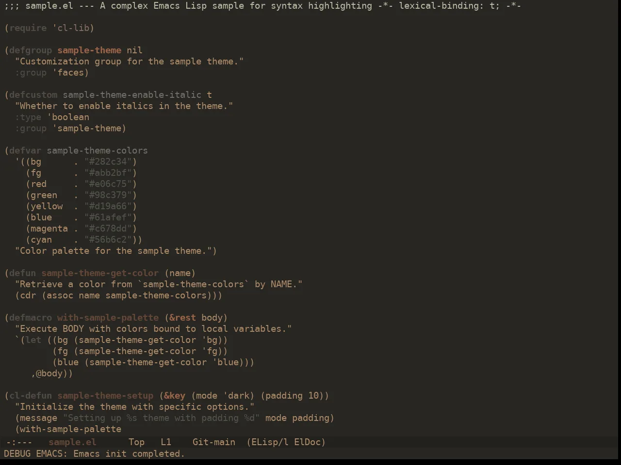 Ewal Dkeg Raild Theme in emacs-lisp-mode