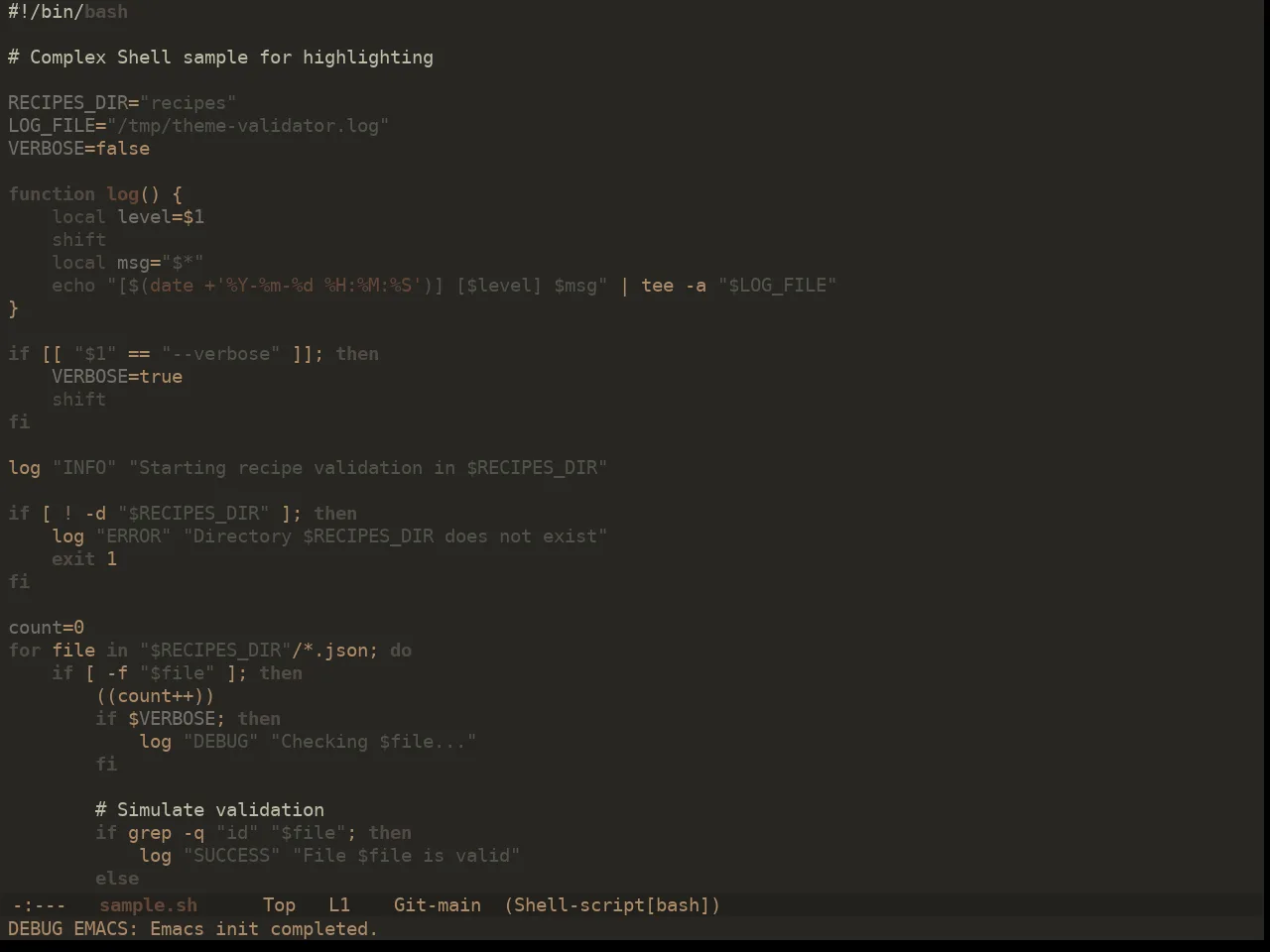Ewal Dkeg Raild Theme in sh-mode