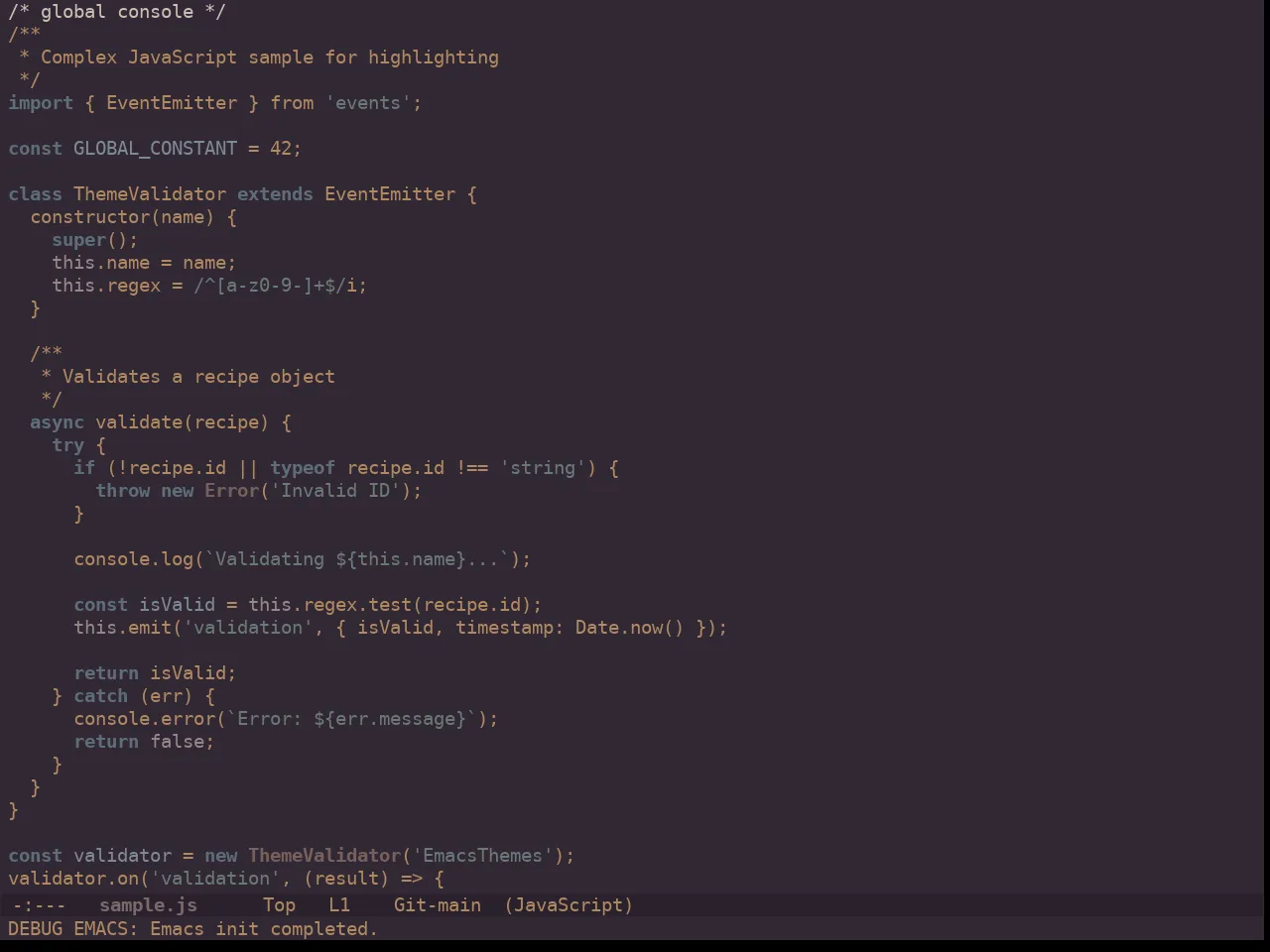 Ewal Dkeg Relax Theme in javascript-mode