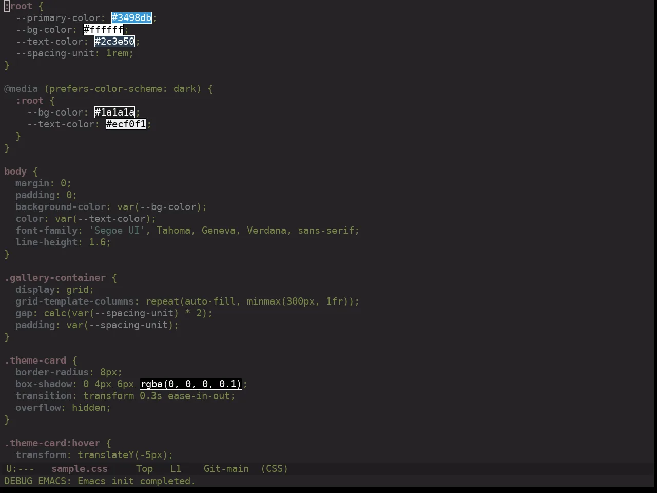 Ewal Dkeg Scag Theme in css-mode