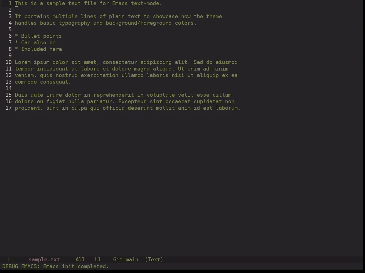Ewal Dkeg Scag Theme in text-mode