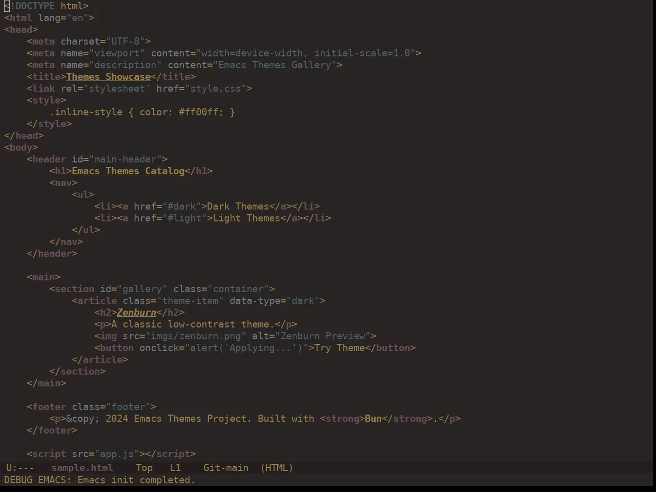 Ewal Dkeg Scape Theme in html-mode
