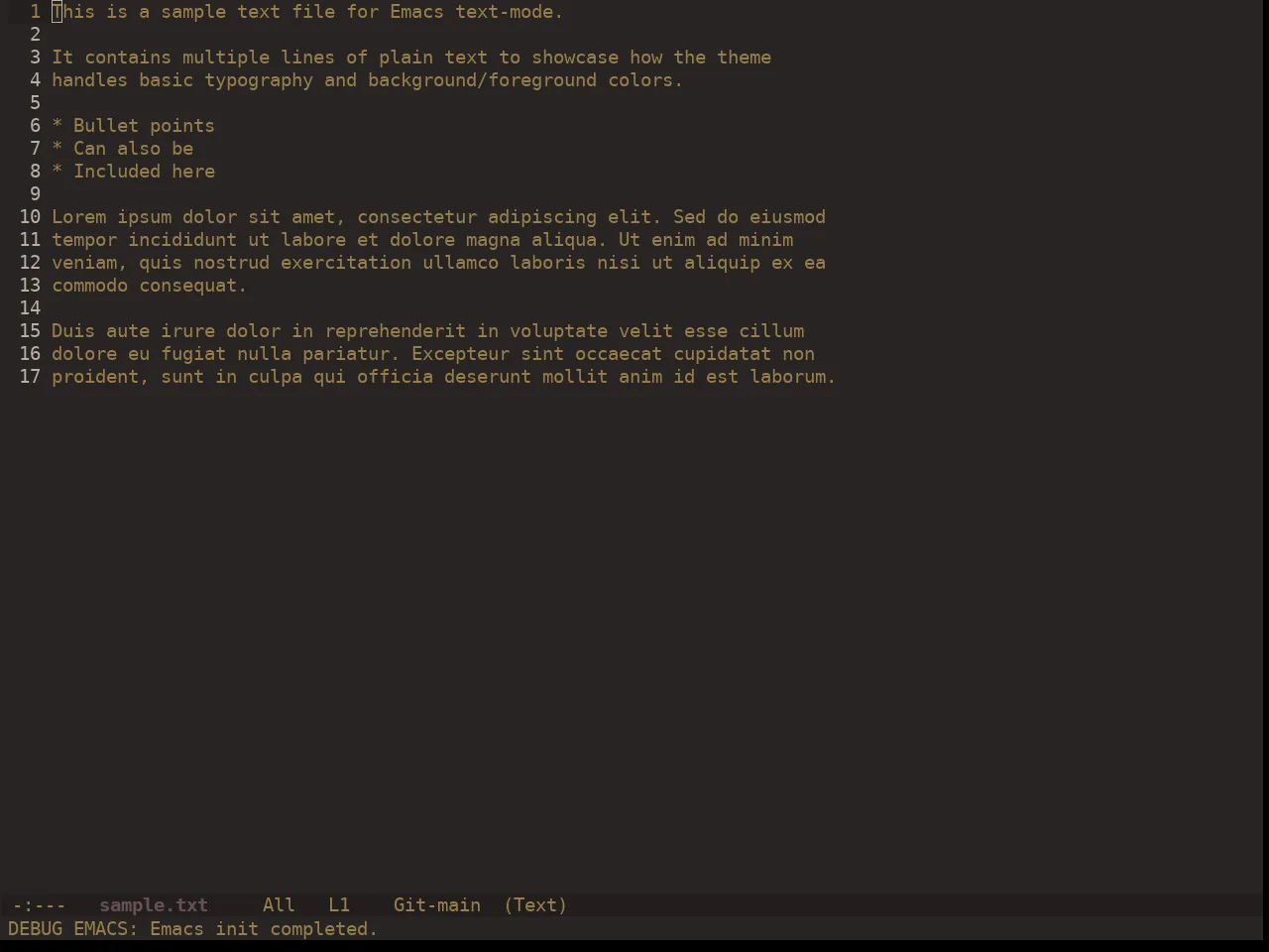 Ewal Dkeg Scape Theme in text-mode