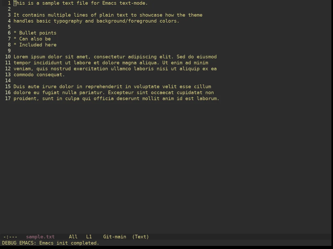 Ewal Dkeg Shade Theme in text-mode