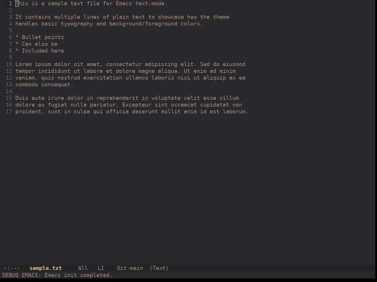 Ewal Dkeg Simplicity Theme in text-mode