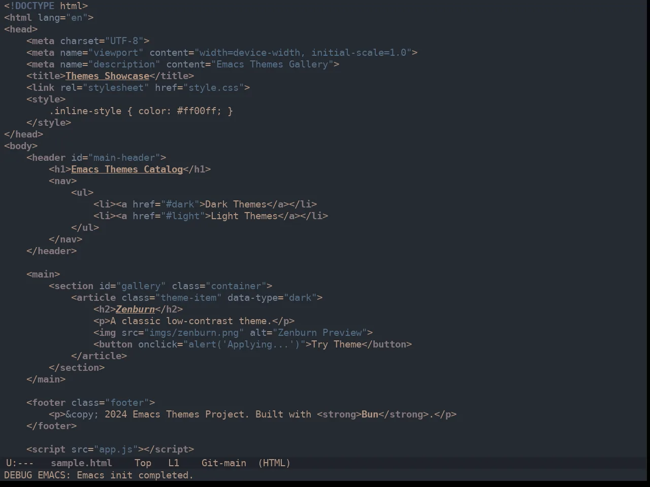Ewal Dkeg Skigh Theme in html-mode