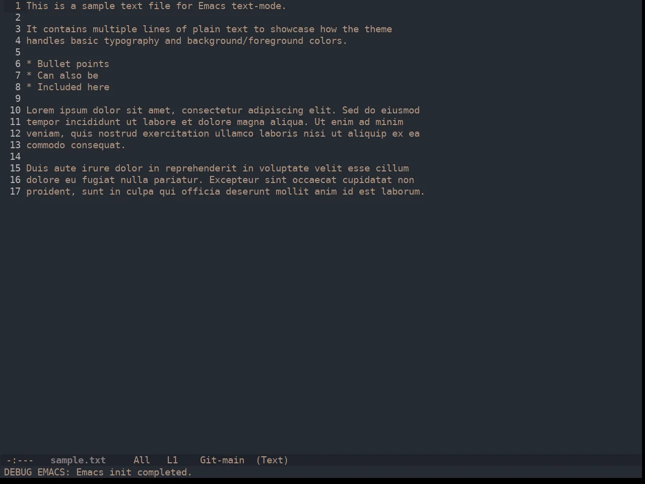 Ewal Dkeg Skigh Theme in text-mode
