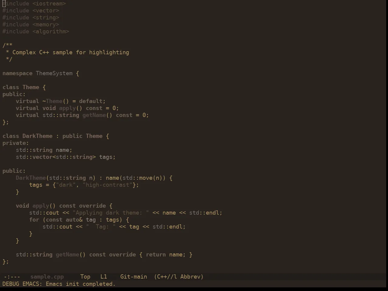Ewal Dkeg Soundwave Theme in c++-mode