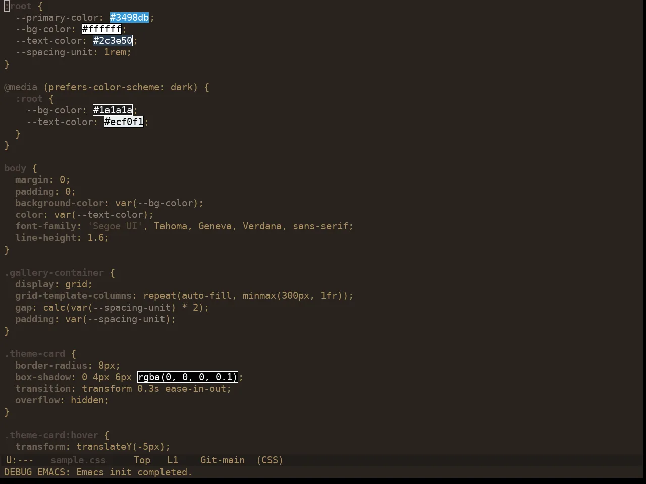 Ewal Dkeg Soundwave Theme in css-mode