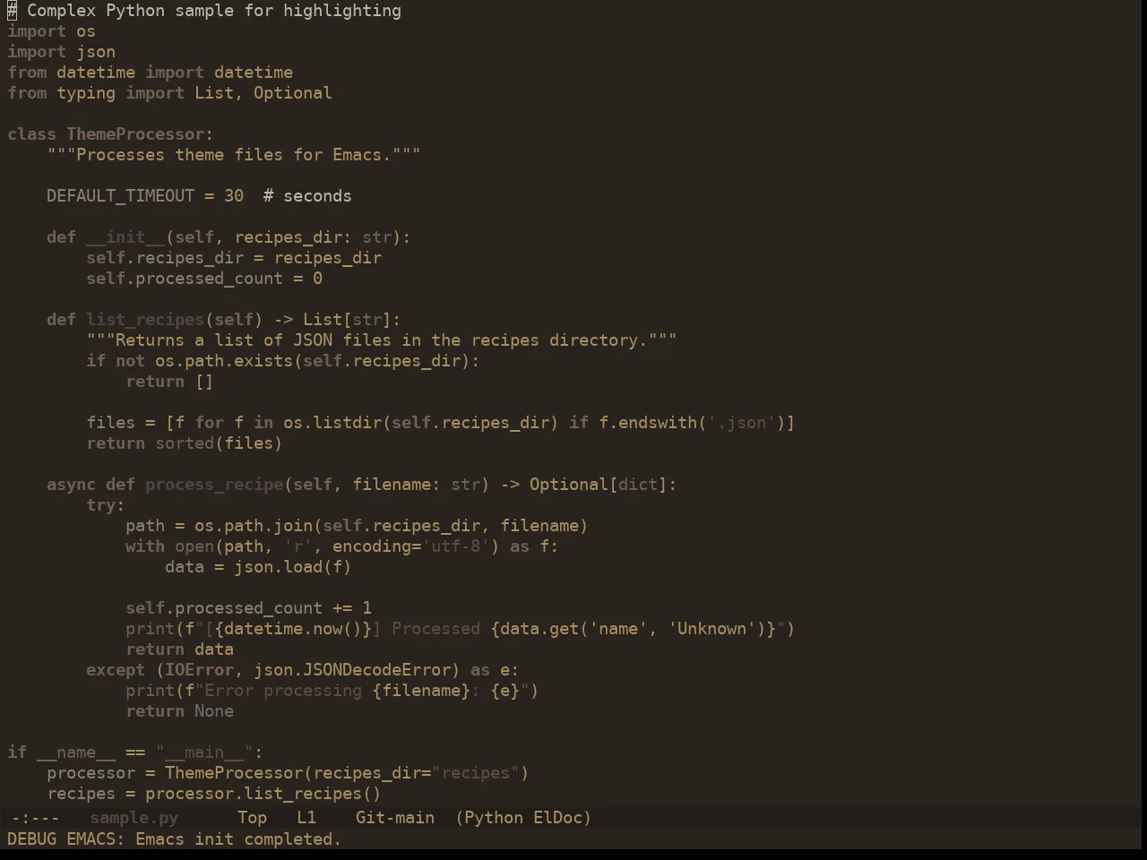 Ewal Dkeg Soundwave Theme in python-mode