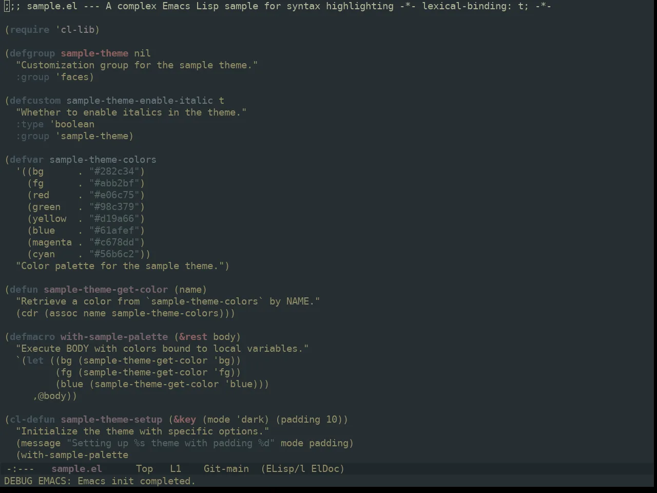 Ewal Dkeg Spire Theme in emacs-lisp-mode
