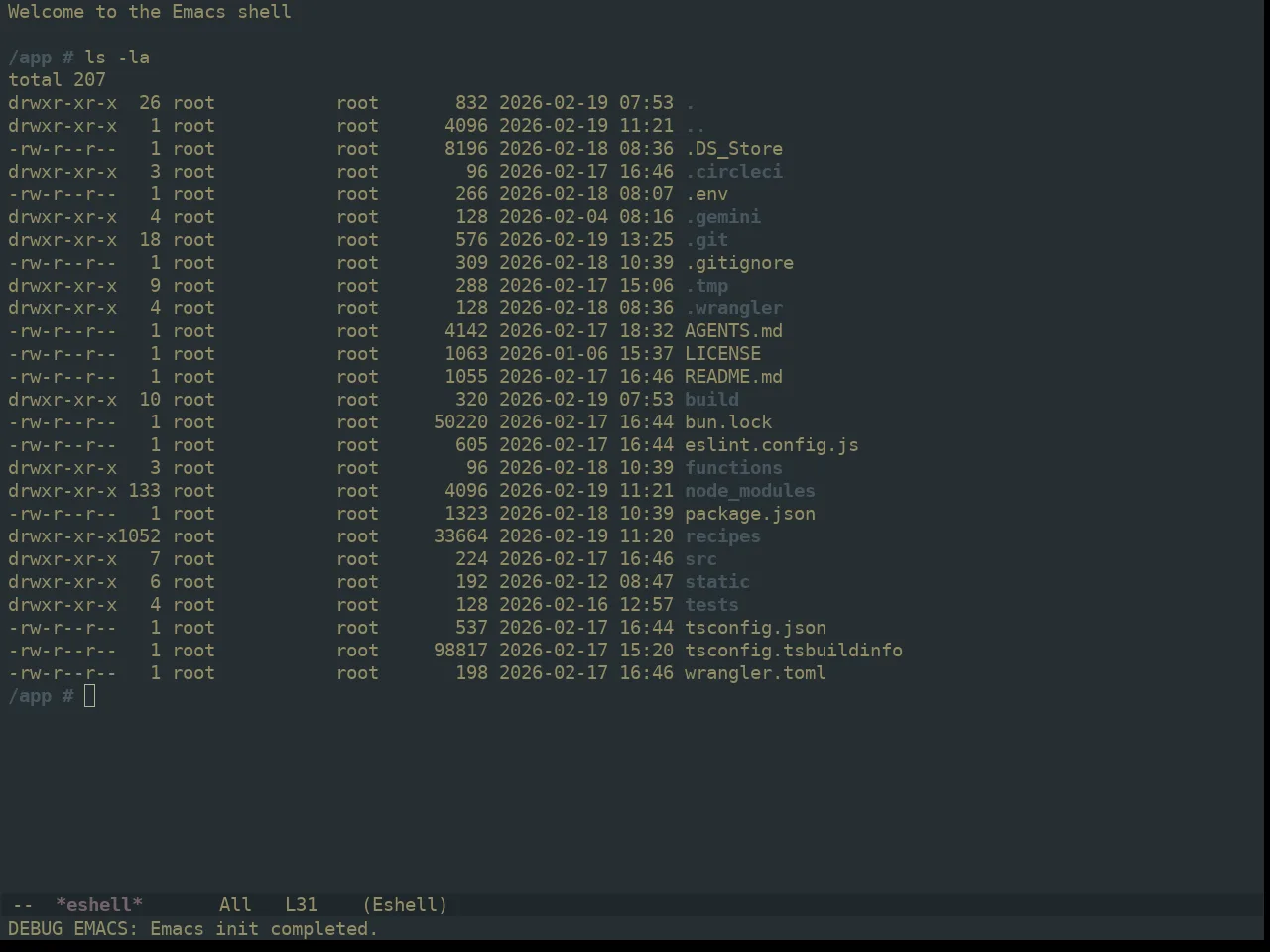 Ewal Dkeg Spire Theme in eshell