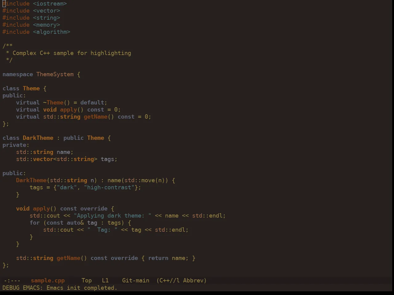 Ewal Dkeg Squares Theme in c++-mode