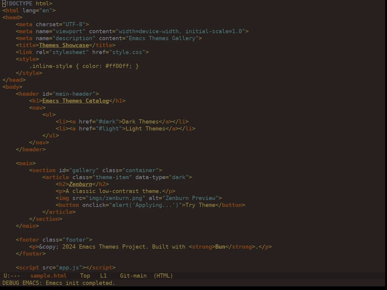 Ewal Dkeg Squares Theme in html-mode
