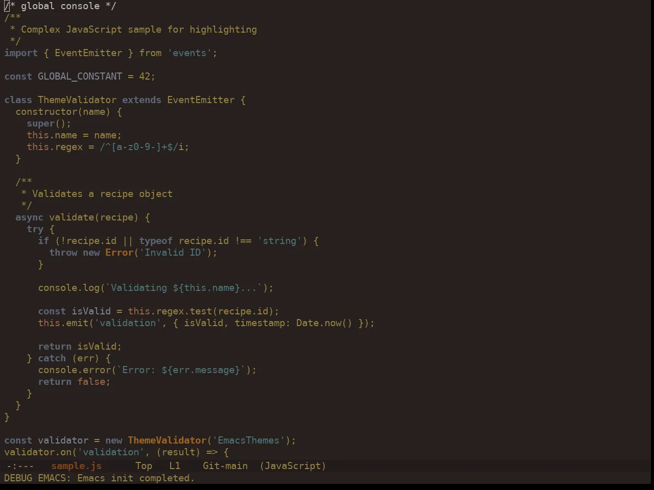 Ewal Dkeg Squares Theme in javascript-mode