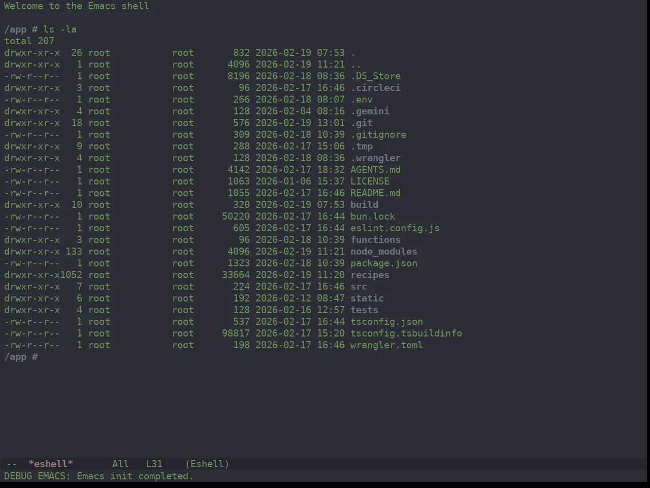 Ewal Dkeg Subtle Theme in eshell