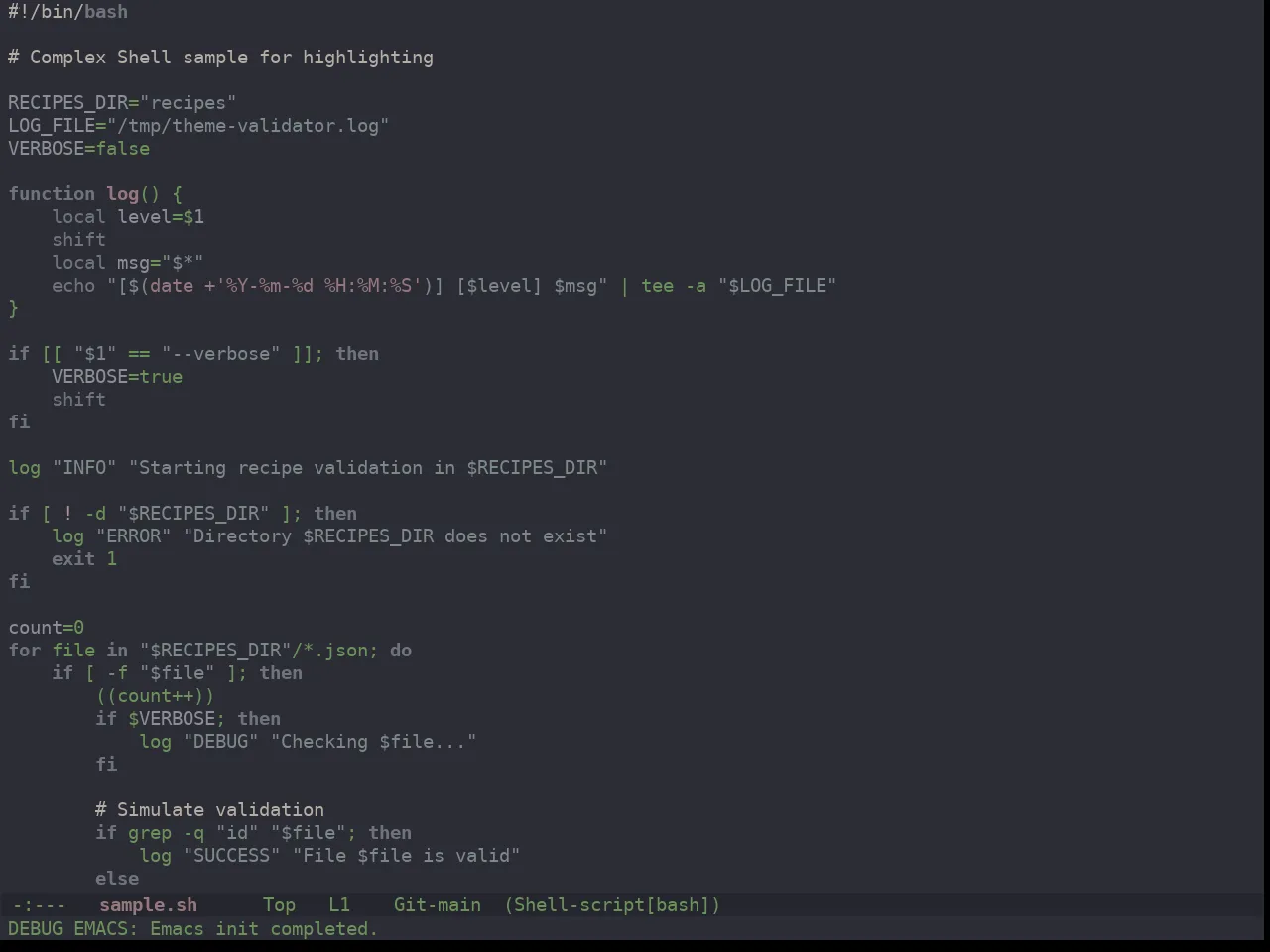 Ewal Dkeg Subtle Theme in sh-mode