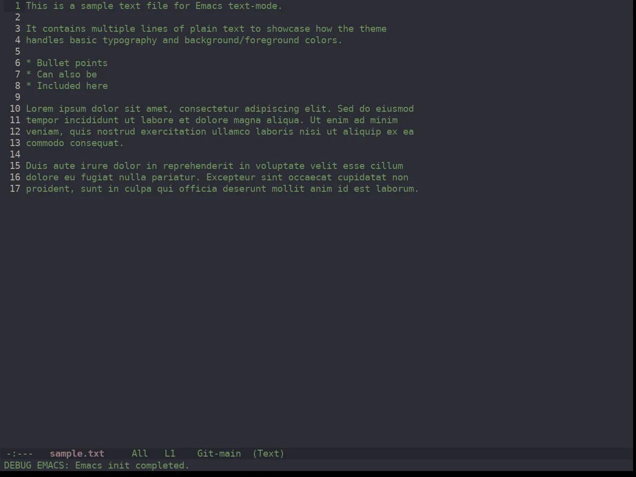 Ewal Dkeg Subtle Theme in text-mode