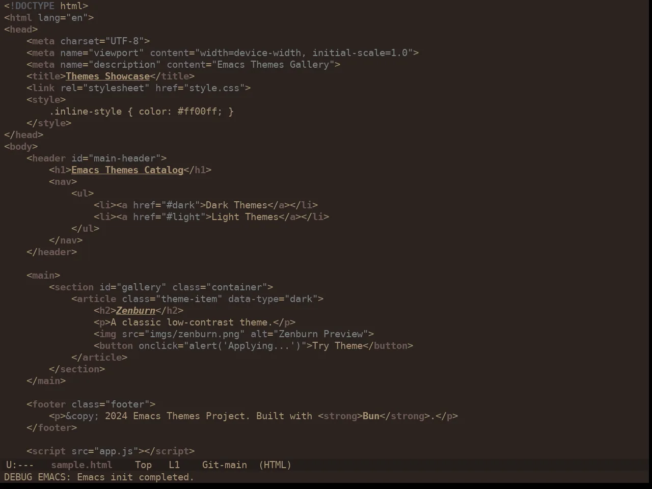 Ewal Dkeg Sundr Theme in html-mode
