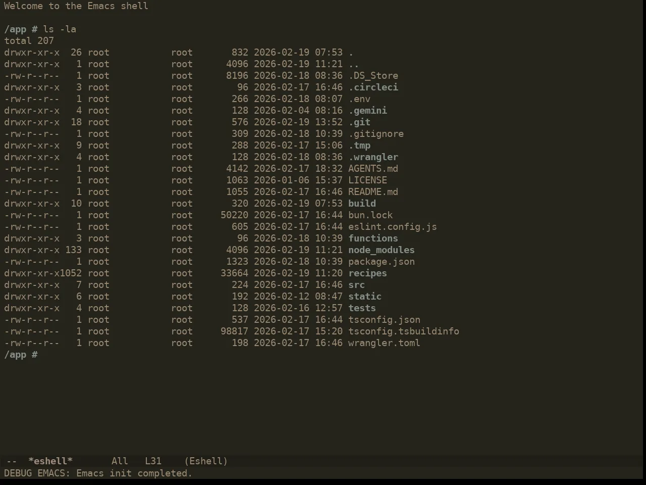 Ewal Dkeg Tealights Theme in eshell
