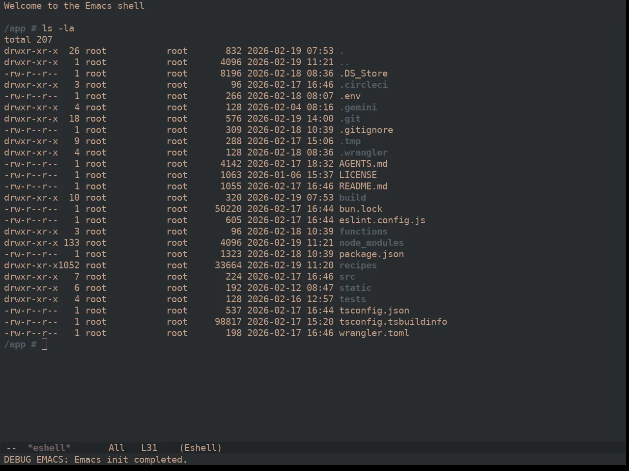 Ewal Dkeg Traffic Theme in eshell