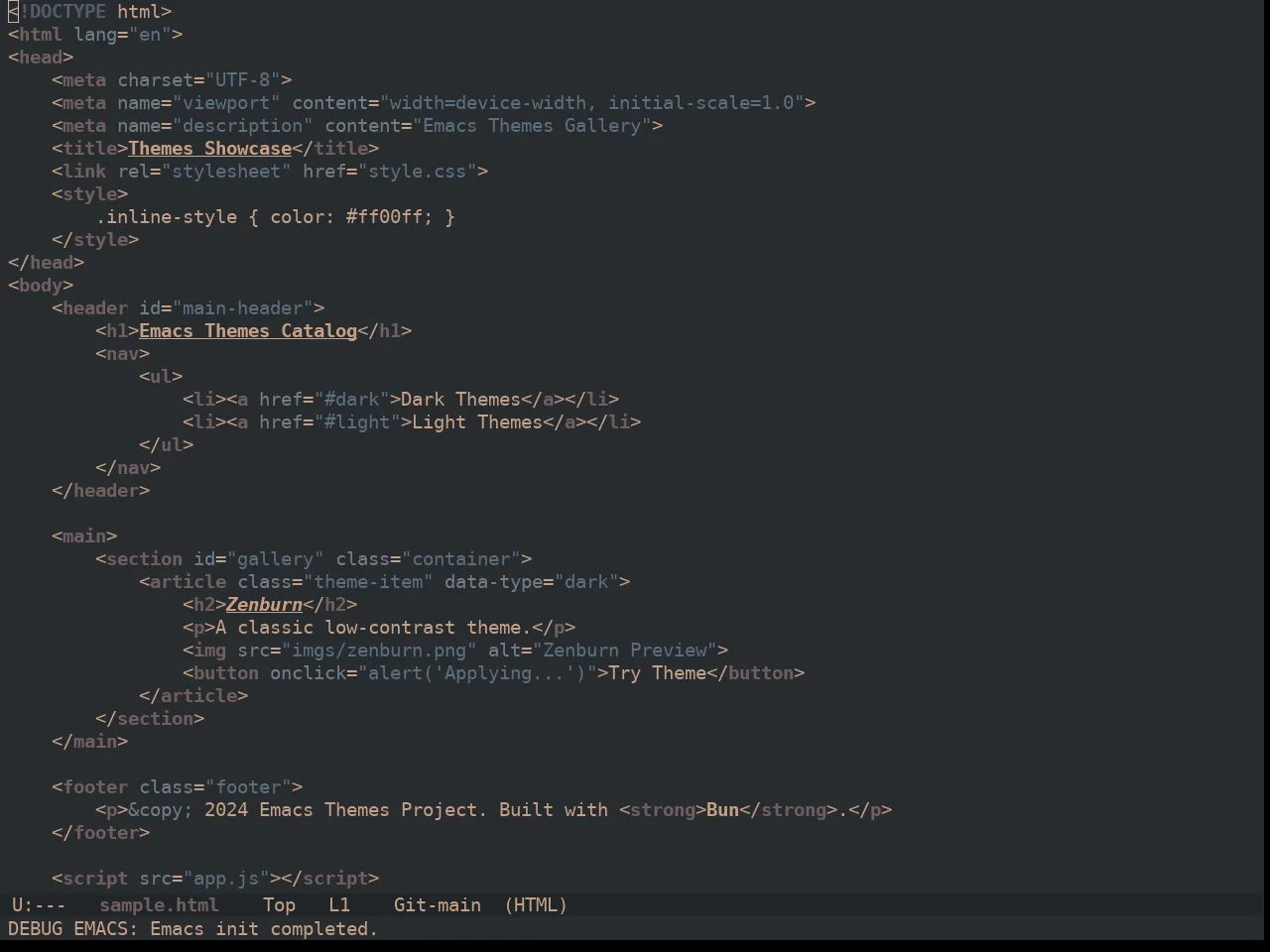 Ewal Dkeg Traffic Theme in html-mode