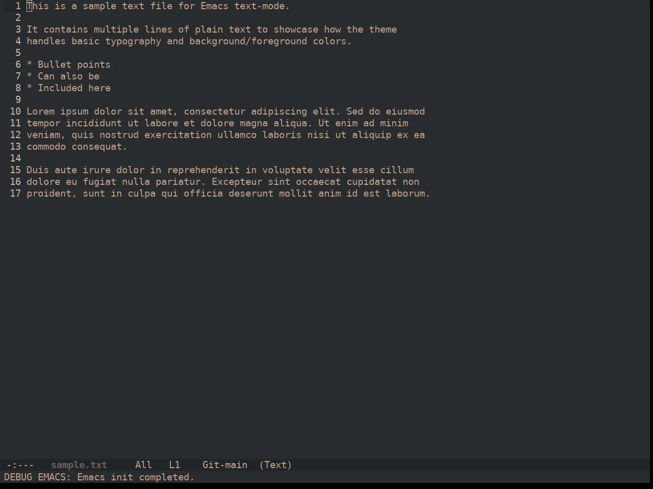 Ewal Dkeg Traffic Theme in text-mode