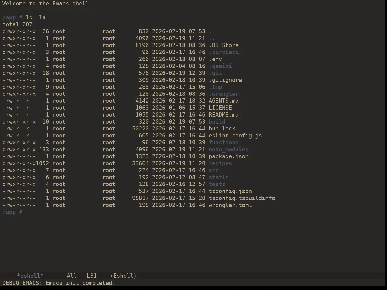 Ewal Dkeg Transposet Theme in eshell