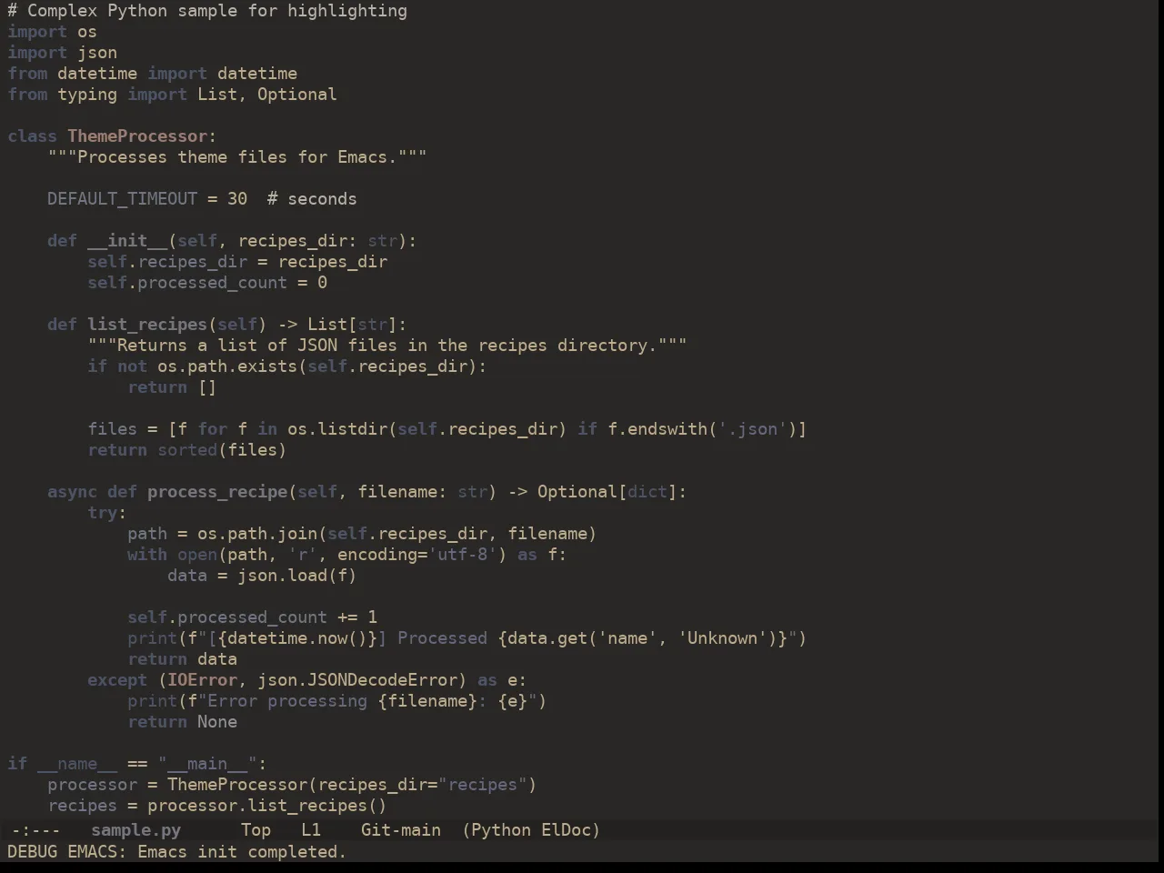 Ewal Dkeg Transposet Theme in python-mode